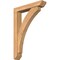 Ekena Millwork Thorton Slat Smooth Bracket w/ Offset Brace, Western Red Cedar, 5 1/2"W x 28"D x 40"H BKT0604X28X40THR06SWR - alternate 1